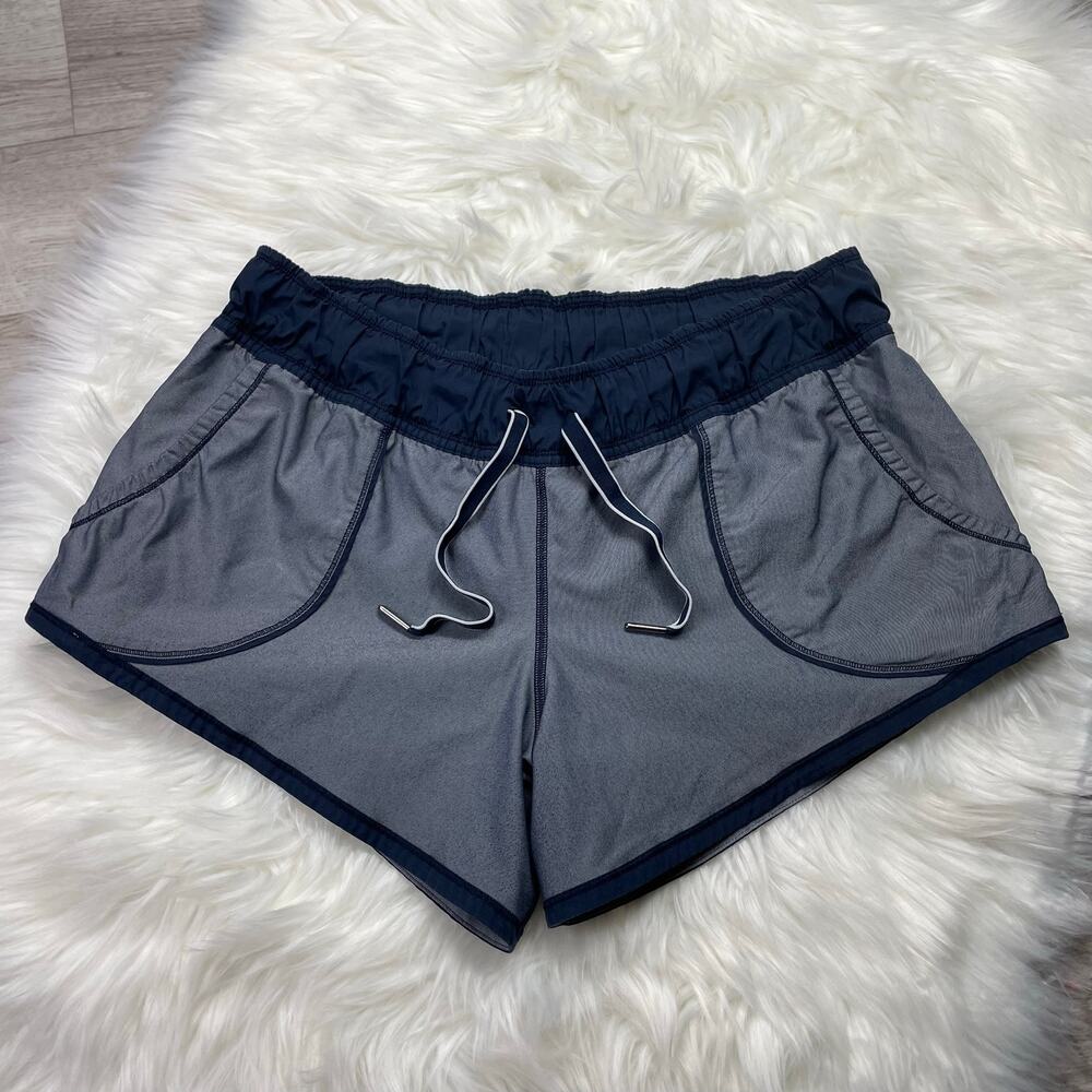 🔥Lululemon Athletic Work It Out Shorts Inkwell Navy Blue Women’s 8 - Picture 3 of 16